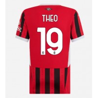 Dres AC Milan Theo Hernandez #19 Domáci pre Ženy 2024-25 Krátky Rukáv